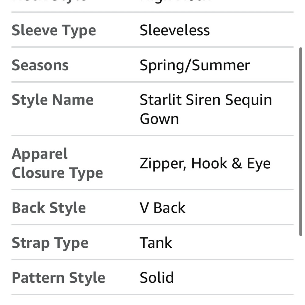 R & M Richards Blue Sequin Halter Gown - Picture 11 of 11